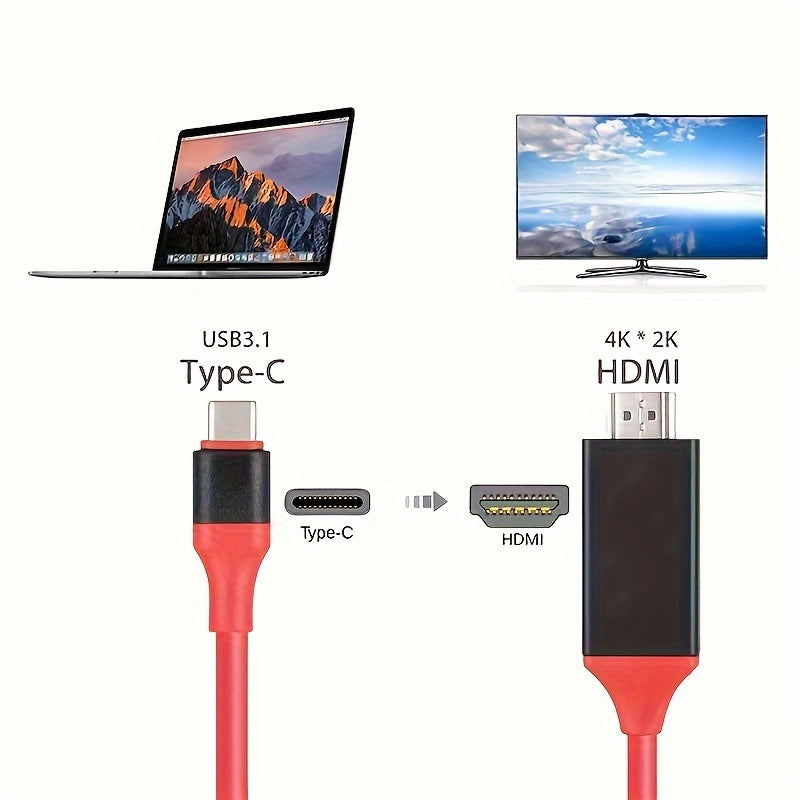 S8/S9 4K Hdmi To Type-C Usb 3.1 Adapter Cable - High-Definition Hdtv Streaming