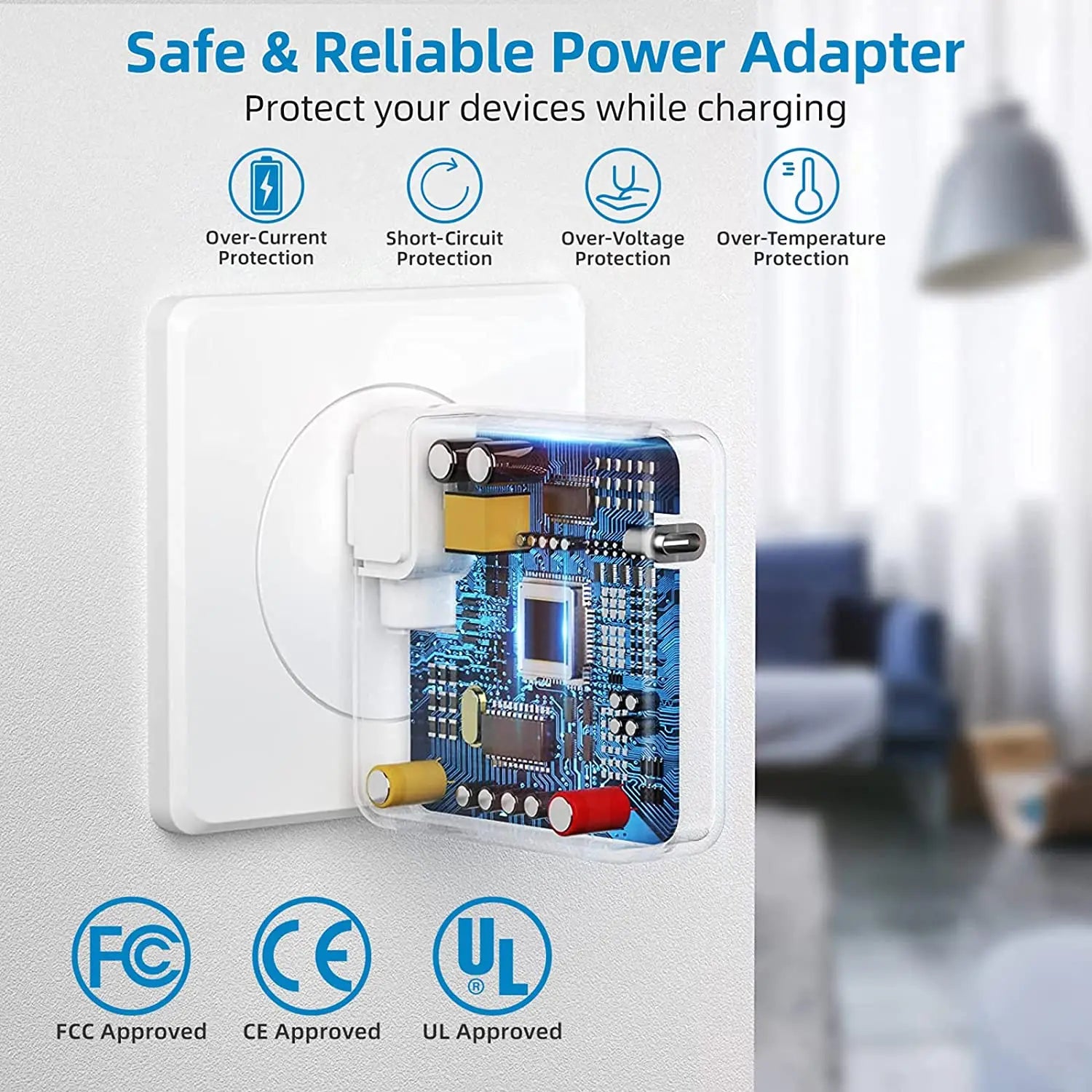 140W USB-C Power Adapter for MacBook Pro 16/15/14/13 Inch & iPad Pro (2021-2018): High-Power Charger with 2M Data Cable