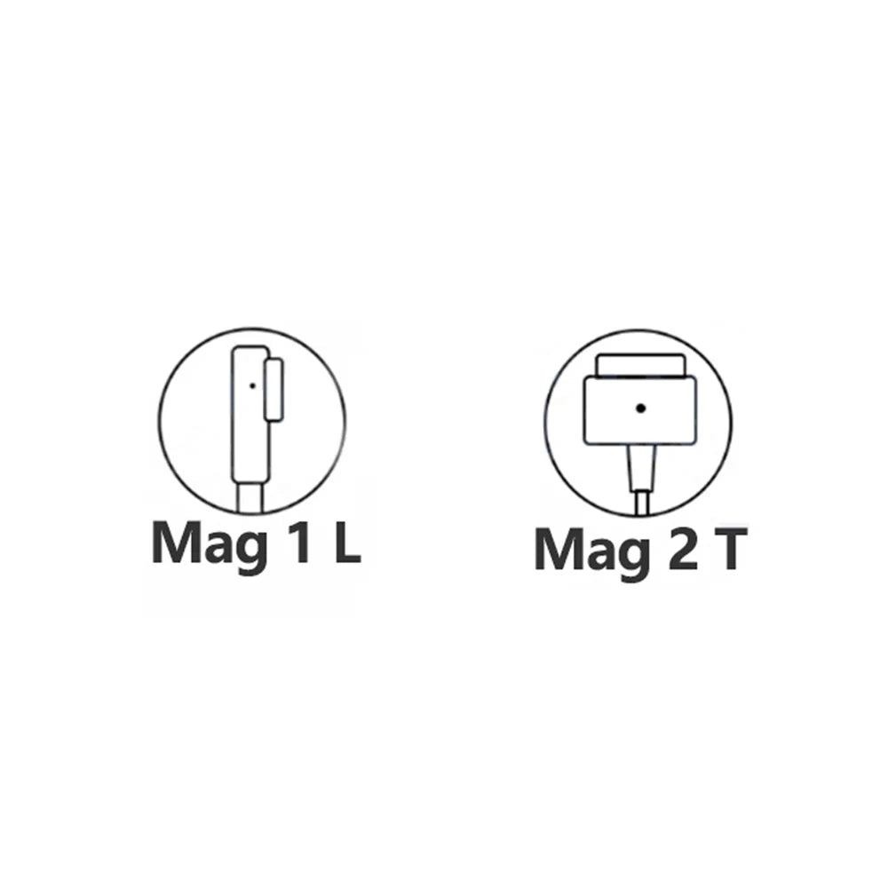 Power Adapter Compatible with MacBook Charger 45W 60W 85W for MacBook Air/Pro Magsaf* 2 1 Magnetic Power Adapter Charger A1466
