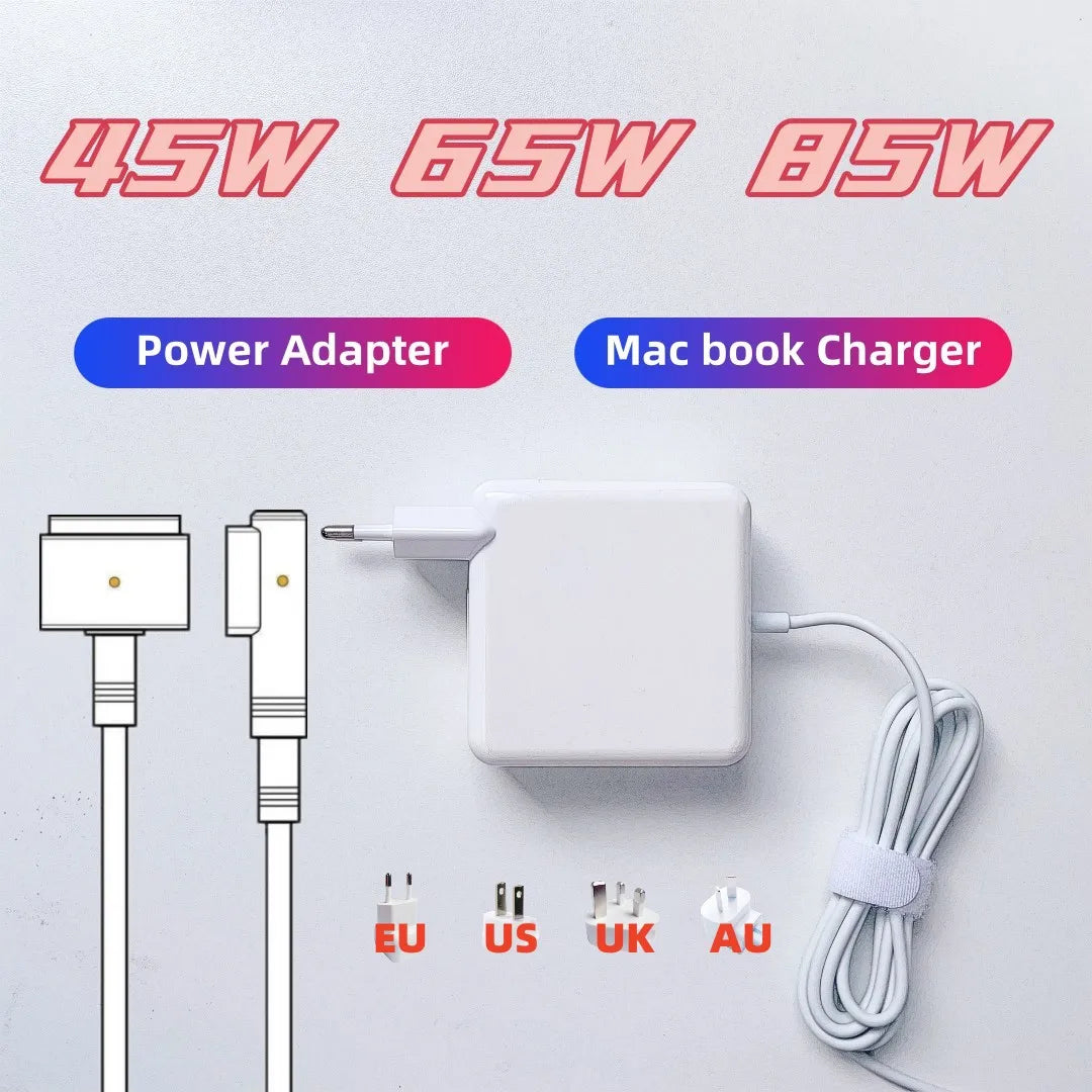 New A1278 A1286 A1398 A1502 A1369 A1466 Power Adapter for Macbook Air Pro 45W 60W 85W Magsaf* 2 1 Magnetic Power Adapter Charger