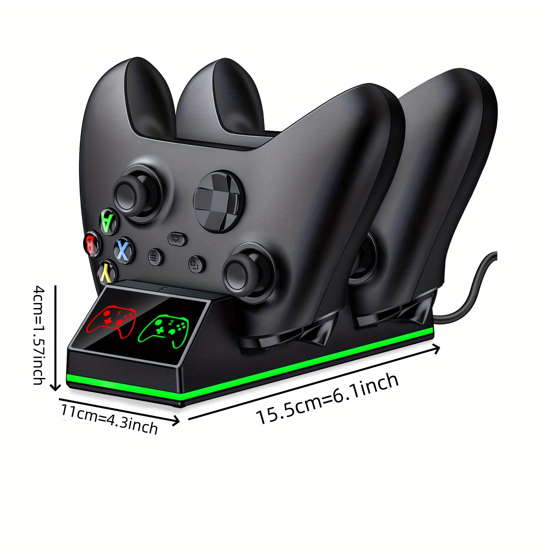 Controller Charger For Xbox One, Controller Charging Station With 2 X 4320mWh Rechargeable Battery Packs For Xbox Series X/S/One X/S/Elite
