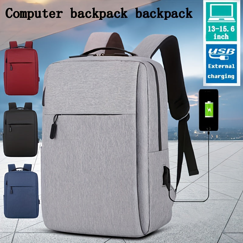 1pc Versatile Laptop Bag - Multi-Functional Business Backpack for Outdoor Travel, School, and Valentines Gifts with Casual Style
