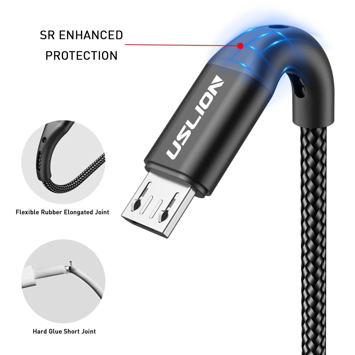 3A Micro USB Cable Fast Charging for Samsung Xiaomi Huawei Realme OPPO Android Mobile Phone USB Data Wire Cord 0.5/1/2/3M