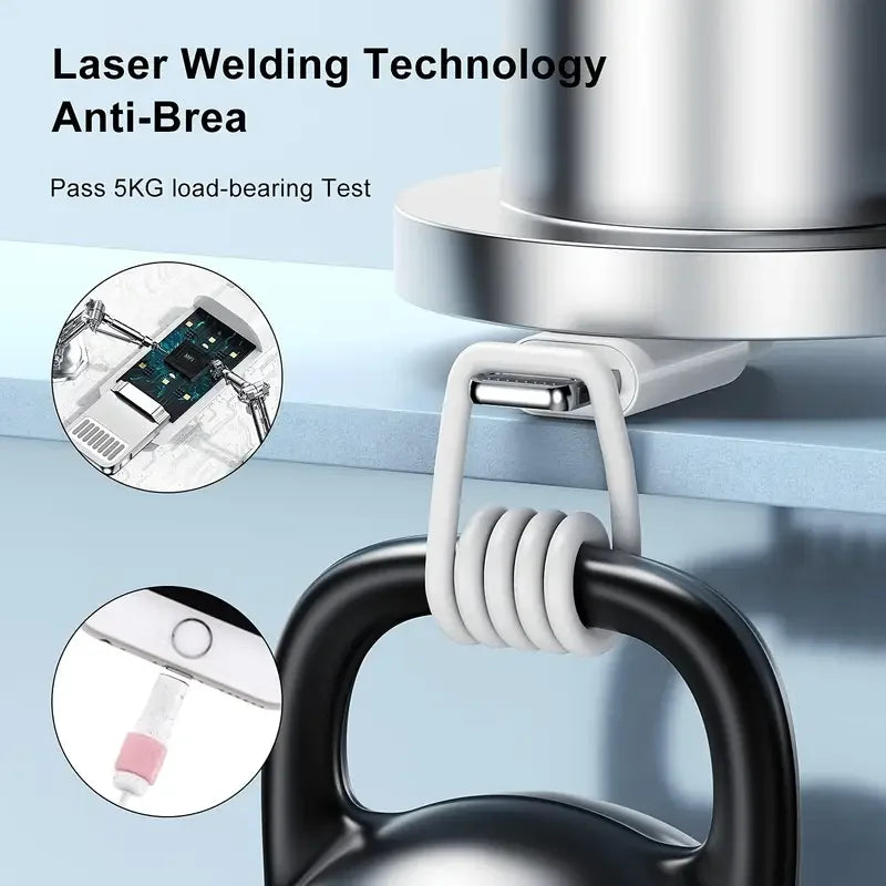 3PCS 5PCS MFi Certified USB to Lightning TPE Cable Fast Charging Cable sfor iPhone14 13 12 11Pro X 8 for iPad White 1M 2M 3M