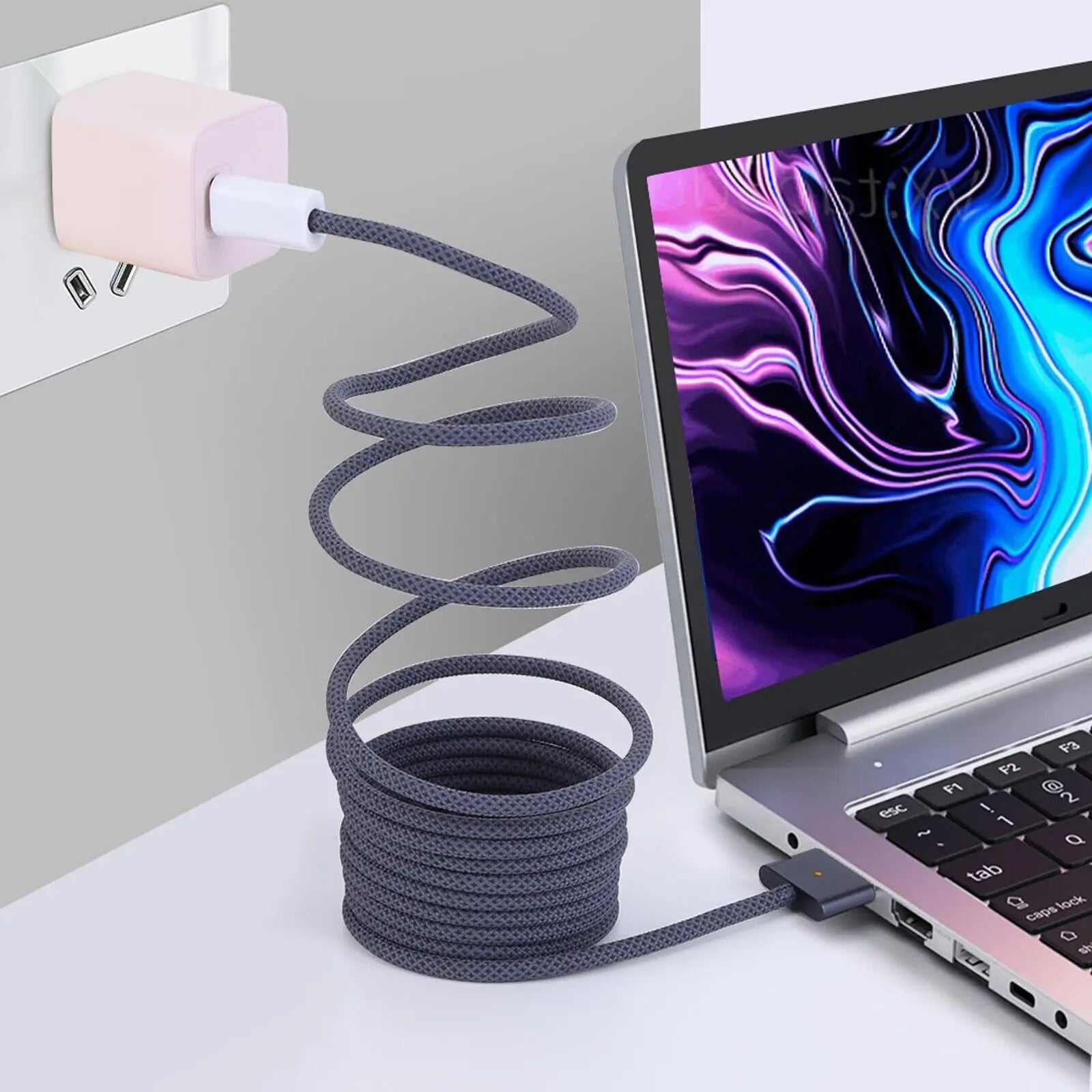 USB Type C to Magnetic Magsafe 3 Generation Cable Charger Adapter For MacBook Pro Air 14 16 M2 140W Fast Charging Cable Cord 2m