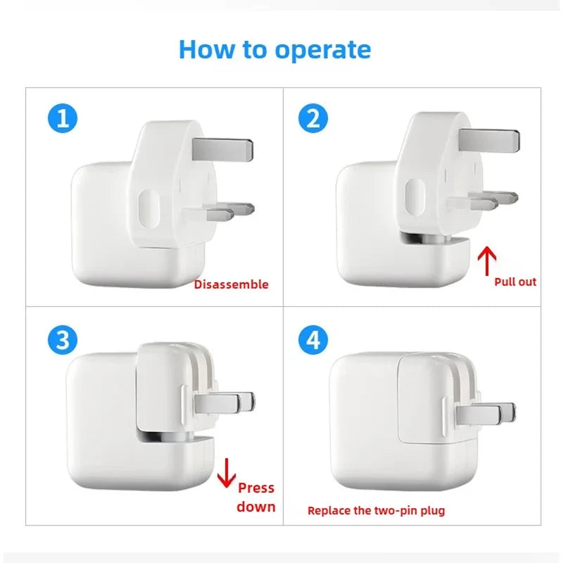 EU US UK AU Charger Adapter Plug Adapter For Macbook Pro Air Power Adapter Plug 45W 60W 85W 30W 61W 87W 96W