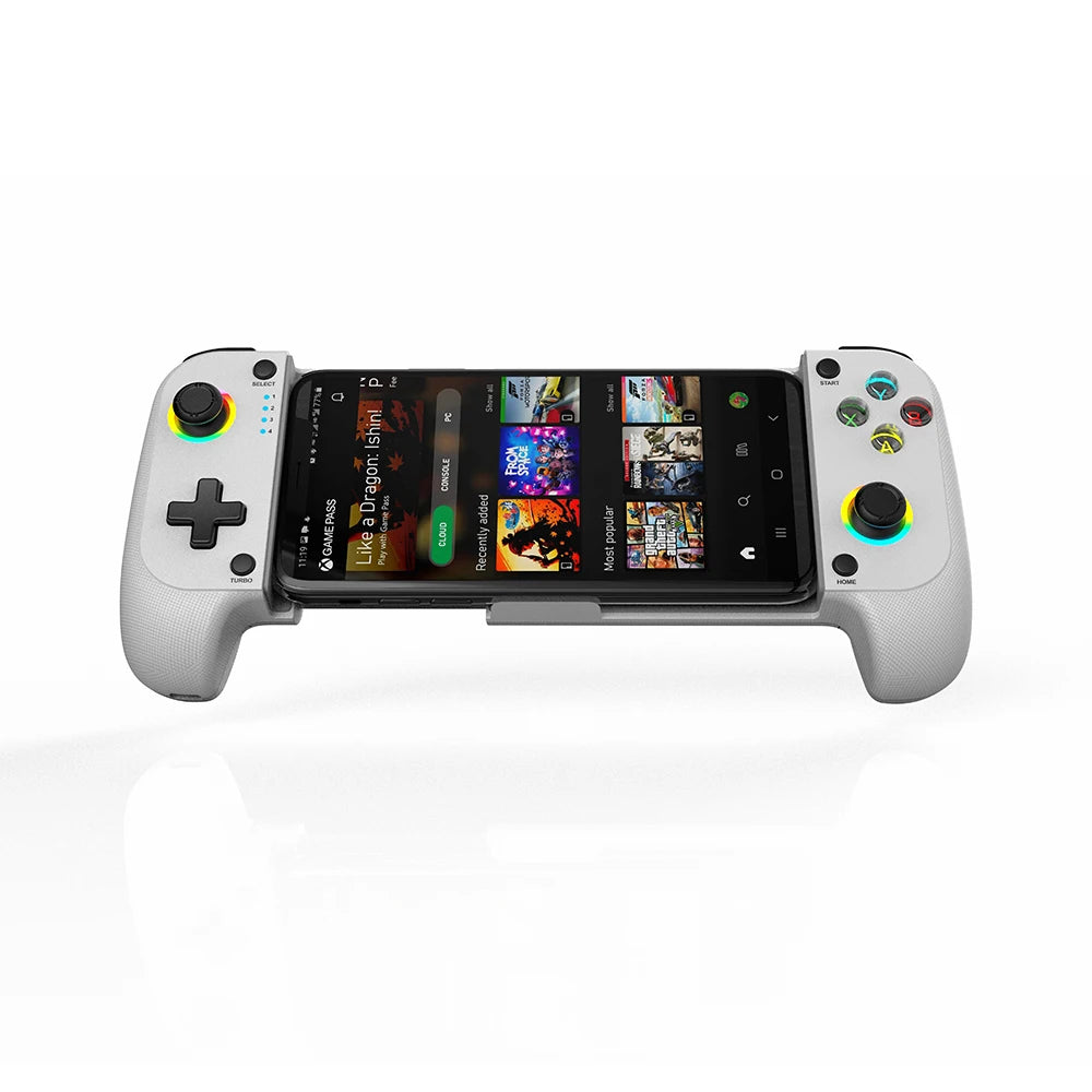 Mobile Game Controller for iPhone and Android with RGB Light,Support Play PS Remote Play, Xbox Cloud and More