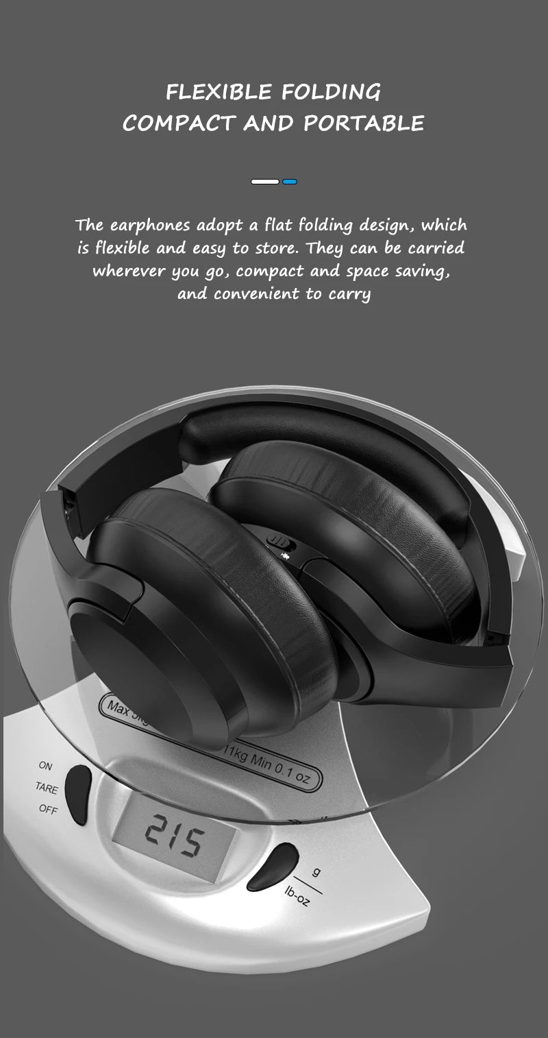LDON L839 Bluetooth 5.3 Earphones Headphones Foldable Gaming Headset Sport Headphone with Mic Music Earbuds