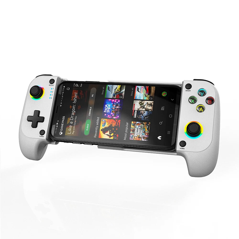 Mobile Game Controller for iPhone and Android with RGB Light,Support Play PS Remote Play, Xbox Cloud and More