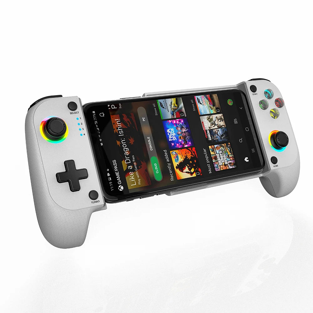Mobile Game Controller for iPhone and Android with RGB Light,Support Play PS Remote Play, Xbox Cloud and More