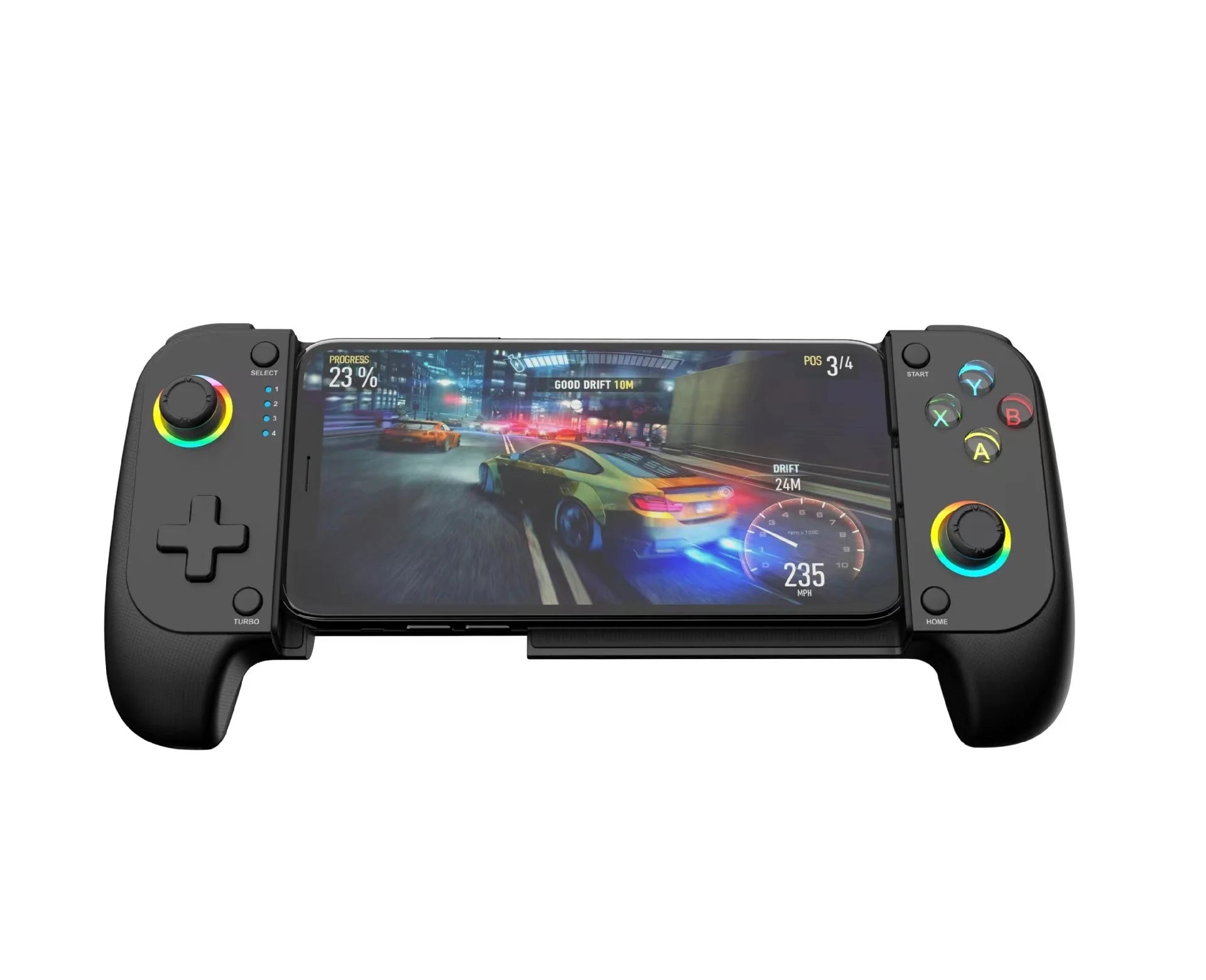 Mobile Game Controller for iPhone and Android with RGB Light,Support Play PS Remote Play, Xbox Cloud and More
