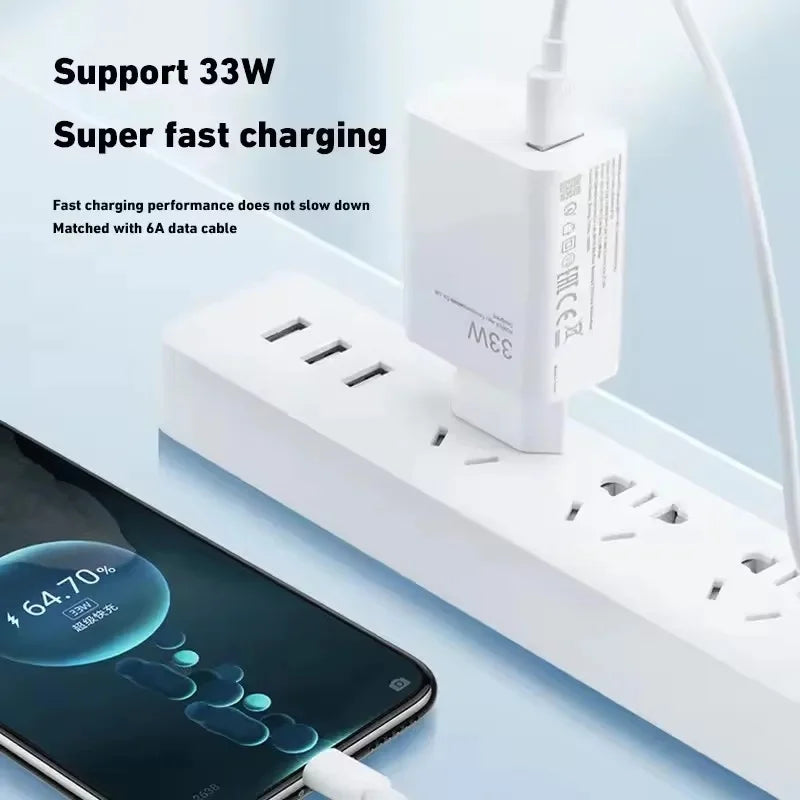 120W Ultra Fast Charger QC 5.0 EU Plug 6A Type C Cable 67W 55W 33W Rapid Charging Adapter For iPhone Huawei 2025