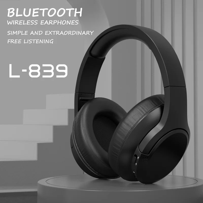 LDON L839 Bluetooth 5.3 Earphones Headphones Foldable Gaming Headset Sport Headphone with Mic Music Earbuds