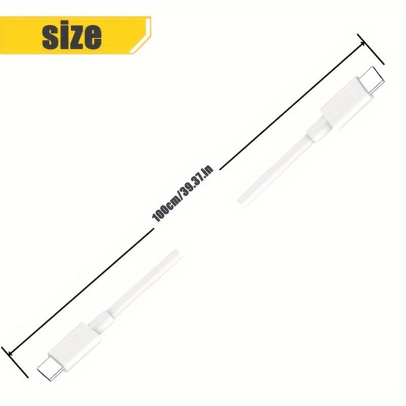 New 60W Fast Charging Cable Type-C To Type-C Charger Data Transmission Durable For Type-C Charging