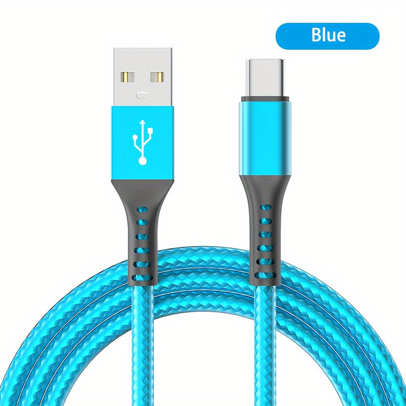USB C Charging Cable Nylon Braided USB A To Type C Charging Cable Compatible With Samsung Galaxy Xiaomi, Vivo, Oppo, Redmi And More USB C Cables Phone Wire Cord USB Type C Charger